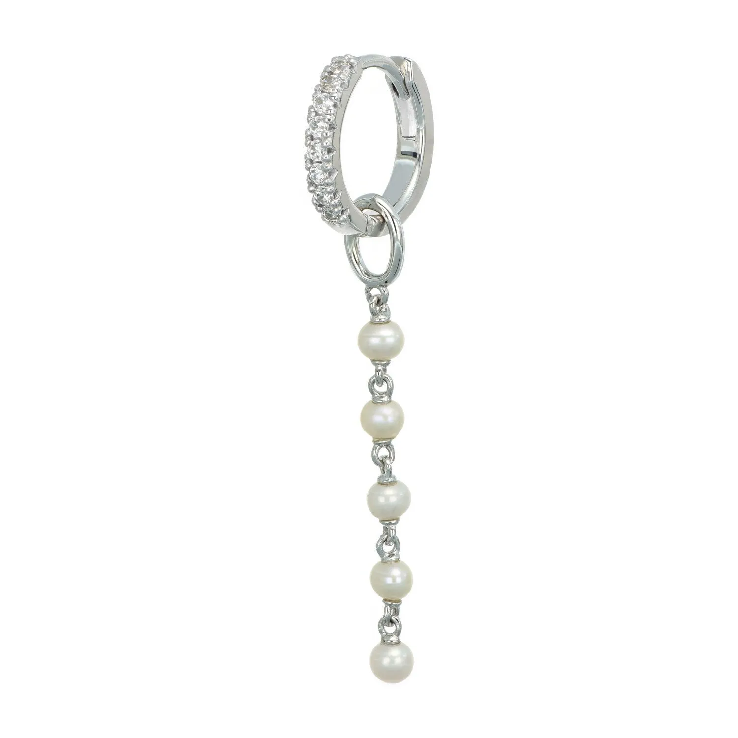 Hoop Charm Perla Cinque