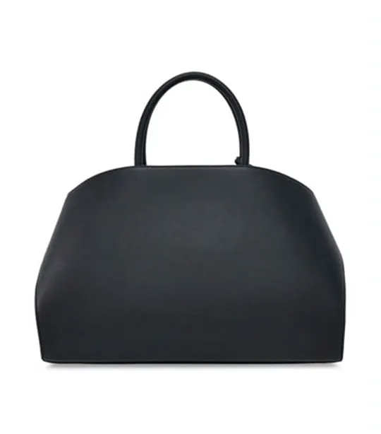 Hug Handbag (M) Calfskin Black/Flame Red