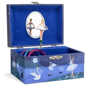 Jewelkeeper Girl's Musical Jewelry Storage Box with Spinning Ballerina, Glitter Design