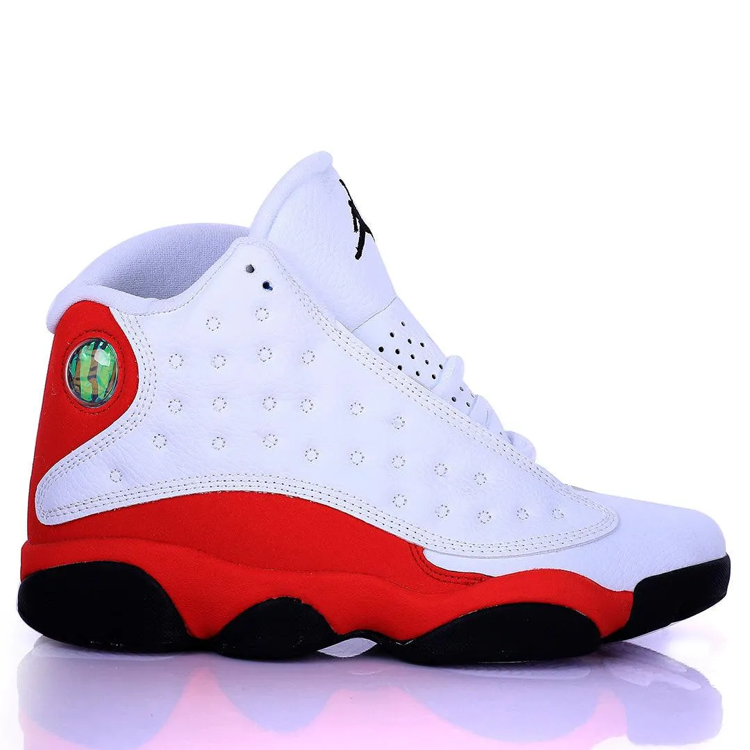 Jord High Classic Basketball Red And White Designed Sneakers