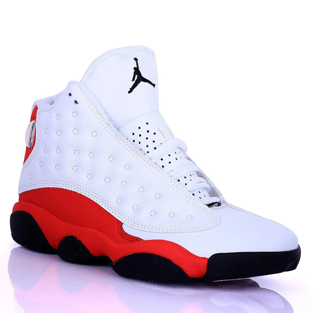 Jord High Classic Basketball Red And White Designed Sneakers