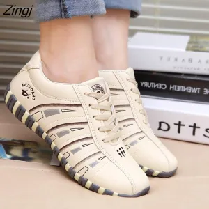 kamames And Autumn Women's Shoes Flat Sole Board Shoes Women's Comfortable Students' Breathable Outdoor Shoes Casual Shoes