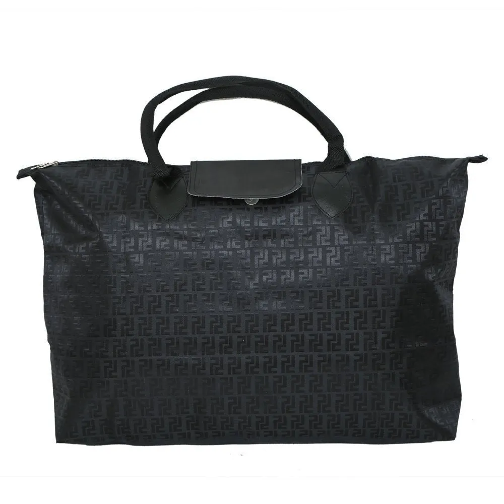 Kuber Industries Black Shopping Bag (Travel017175)