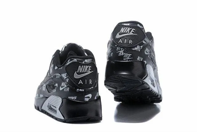 Latest Designs NA Max 90 Black Silver Sneakers