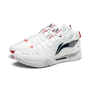 LI-NING SAGA II SE Badminton Shoes White UNISEX AYZU001-1