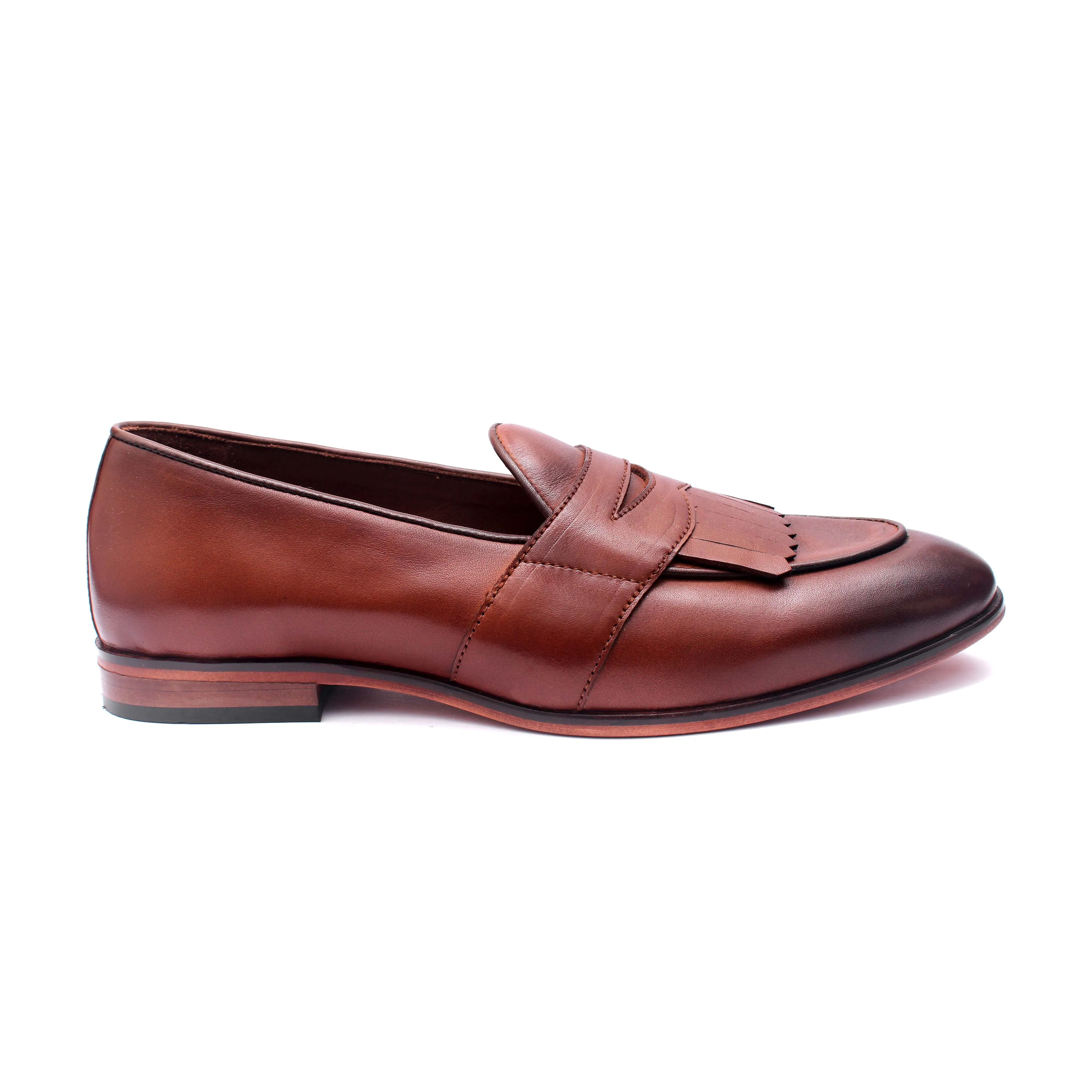 Loafers With Saddle&Fringes