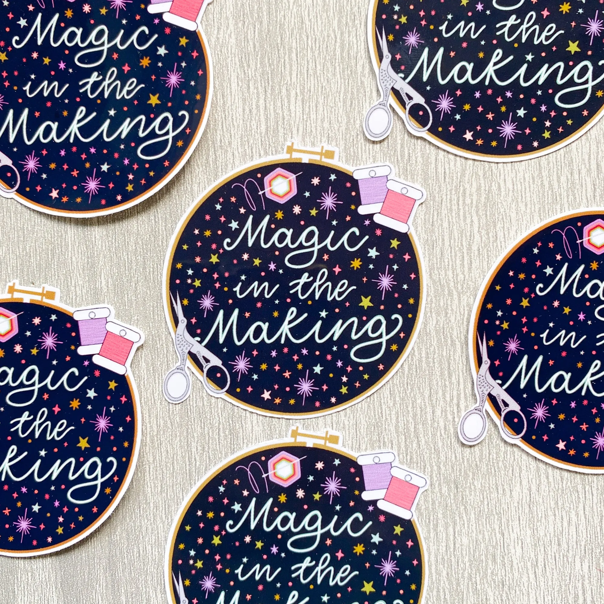 Magic in the Making Hoop Sticker