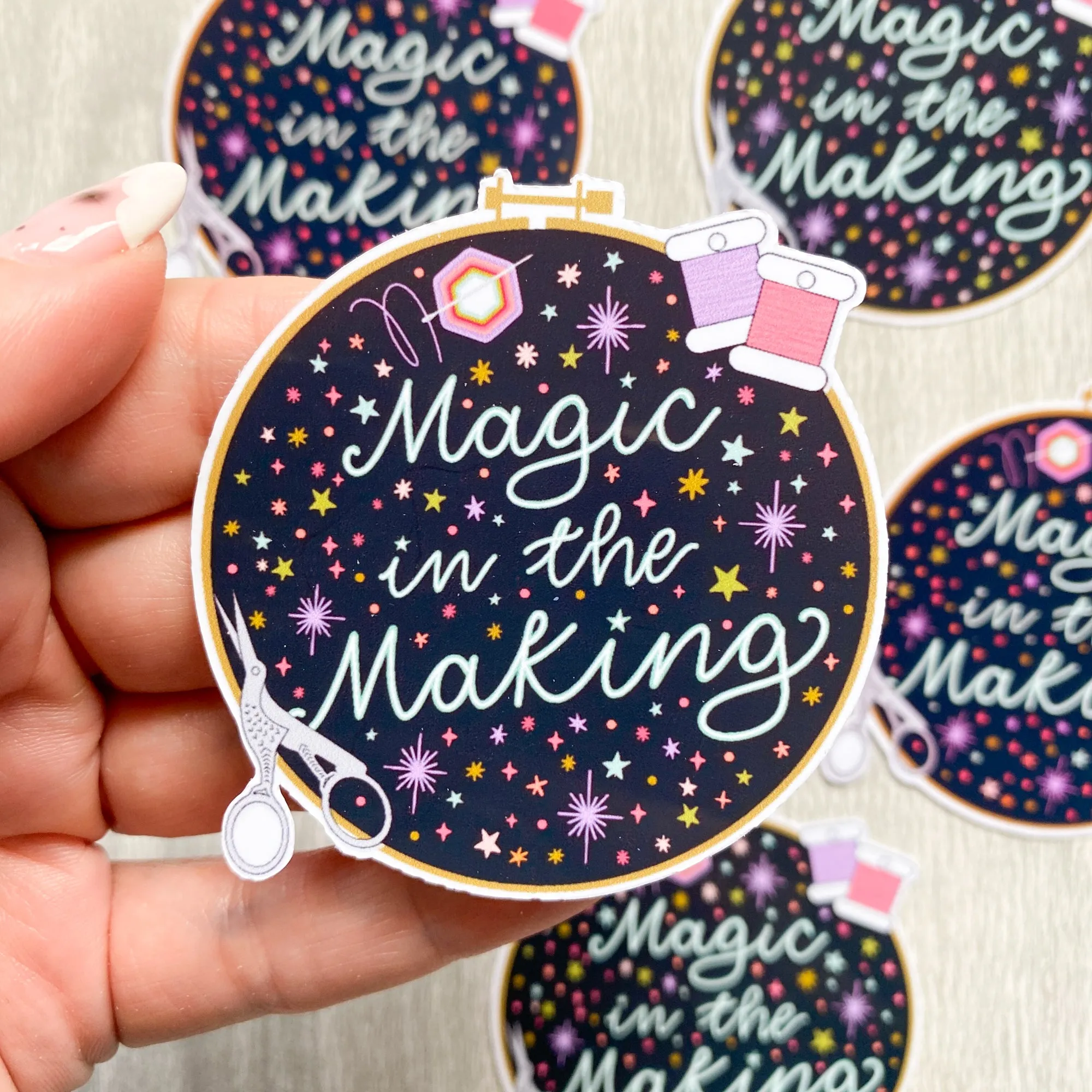 Magic in the Making Hoop Sticker