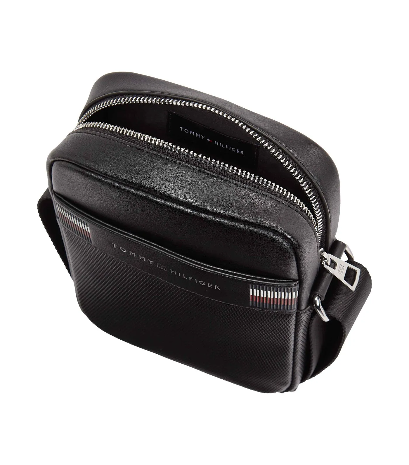 Men's Corporate Texture Mini Reporter Bag Black