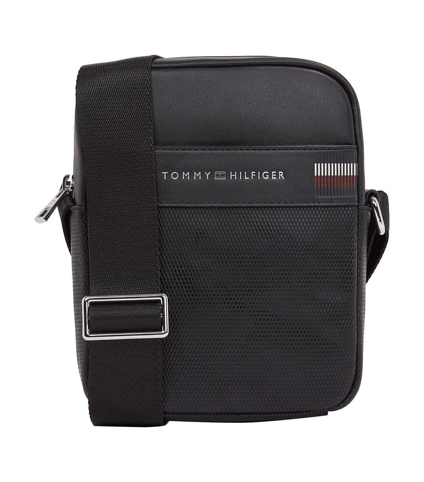 Men's Corporate Texture Mini Reporter Bag Black