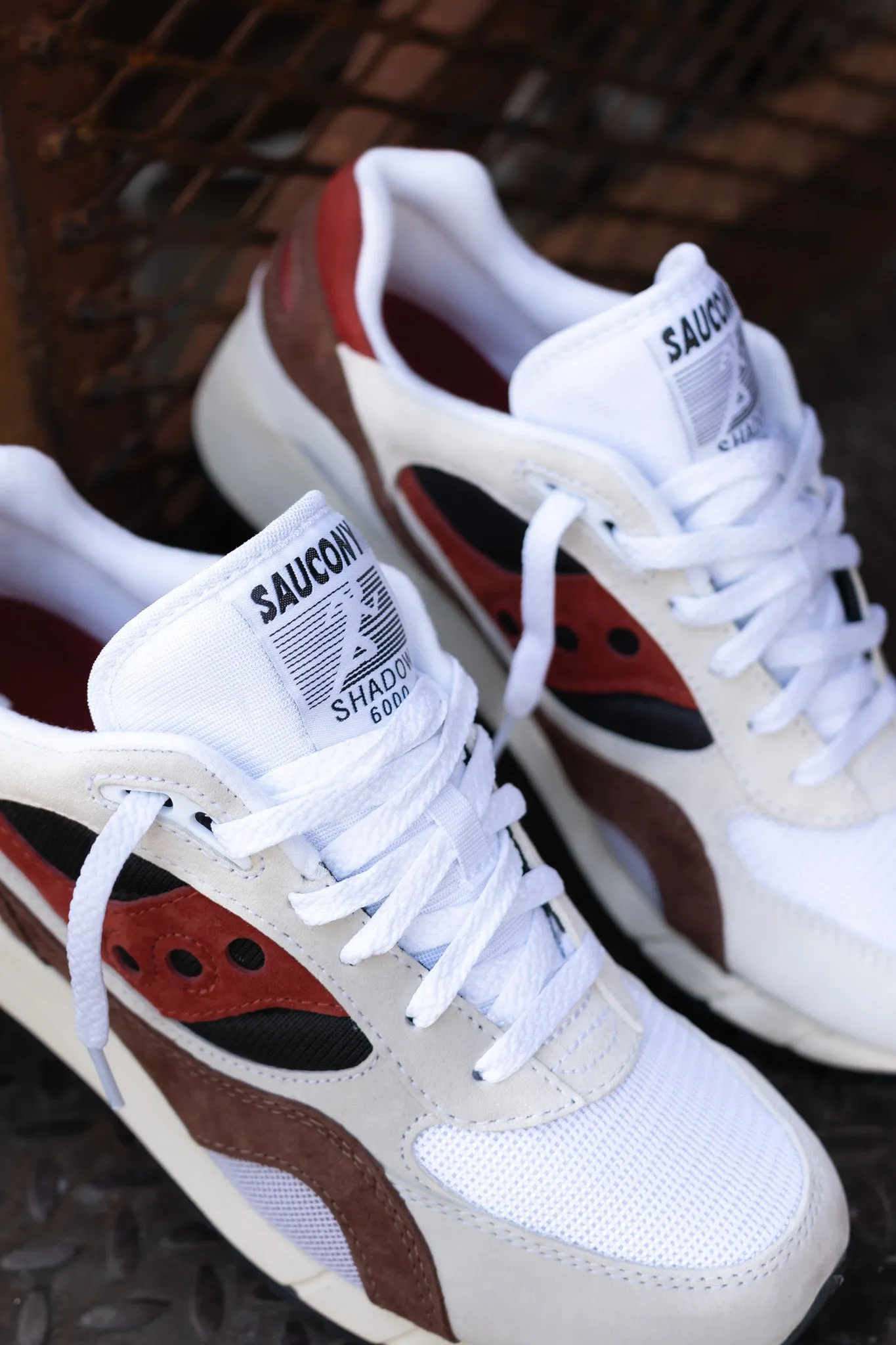 Mens Saucony Shadow 6000 (White/Rust)