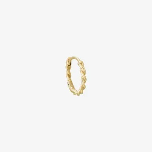 Metier 9k Twist Clicker Hoop - Single Earring