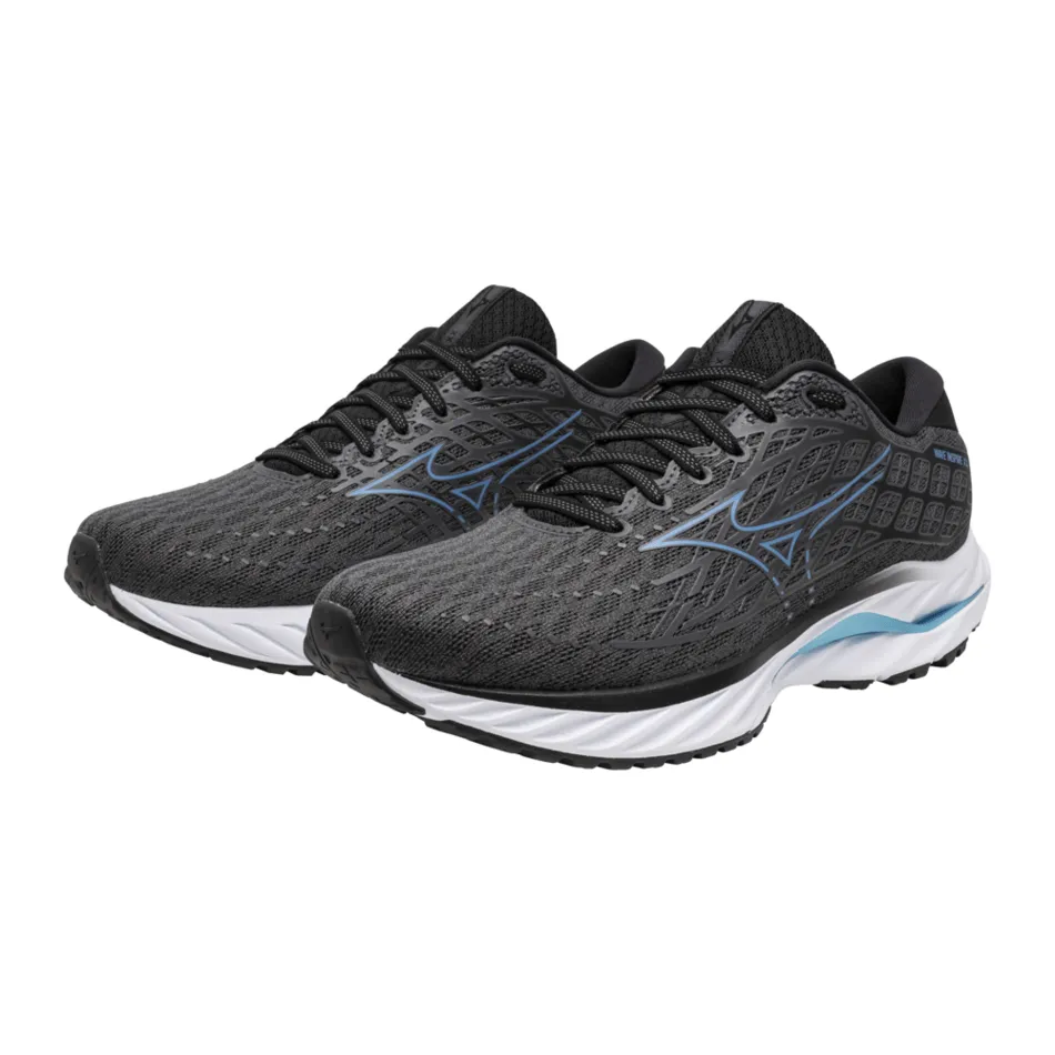 Mizuno Men's Wave Inspire 20 Running Shoes Wide Fit (2E) in Iron Gate/Parisian Blue/Black AW24