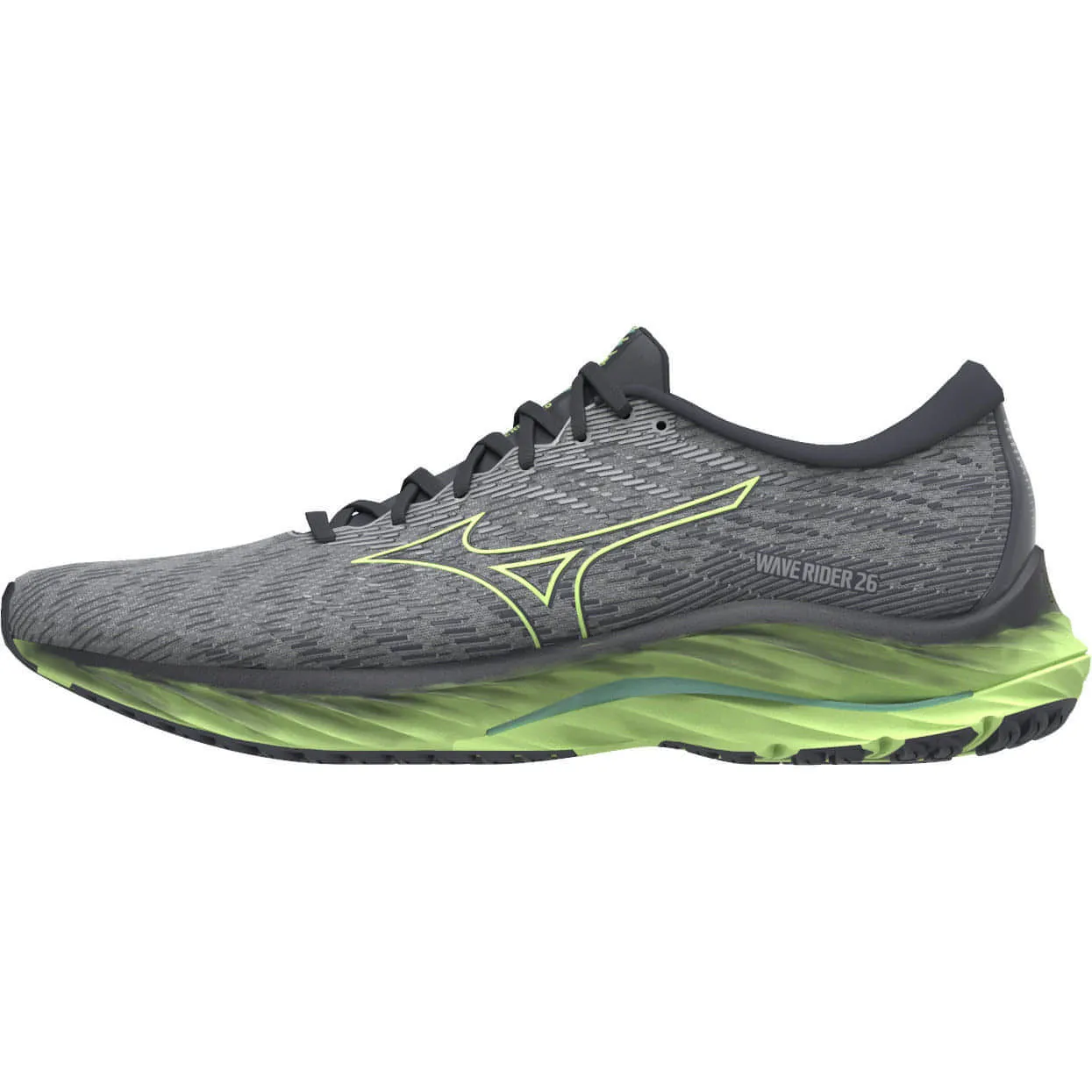 Mizuno Wave Rider 26 Mens Running Shoes - Grey