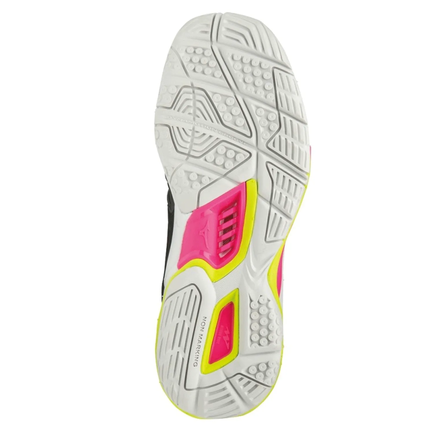 Mizuno Wave Stealth 4 Womens Netball Shoes | Black/pinkglo/syellow