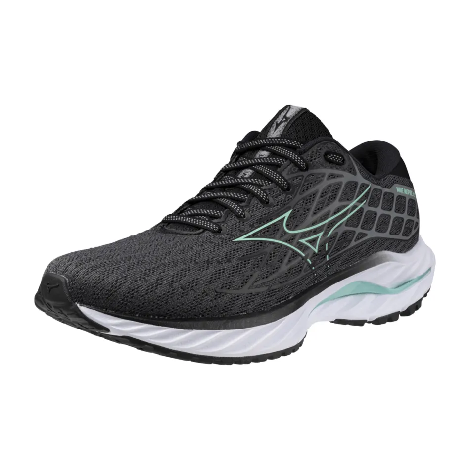 Mizuno Women's Wave Inspire 20 Running Shoes in Iron Gate/Dusty Jade Green/Black AW24