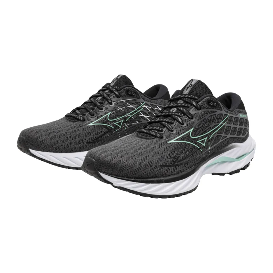 Mizuno Women's Wave Inspire 20 Running Shoes in Iron Gate/Dusty Jade Green/Black AW24