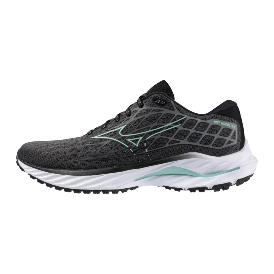 Mizuno Women's Wave Inspire 20 Running Shoes in Iron Gate/Dusty Jade Green/Black AW24