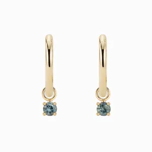 Montana Sapphire Hoop Earrings