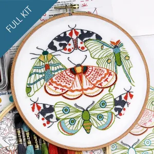 Moths Embroidery Kit