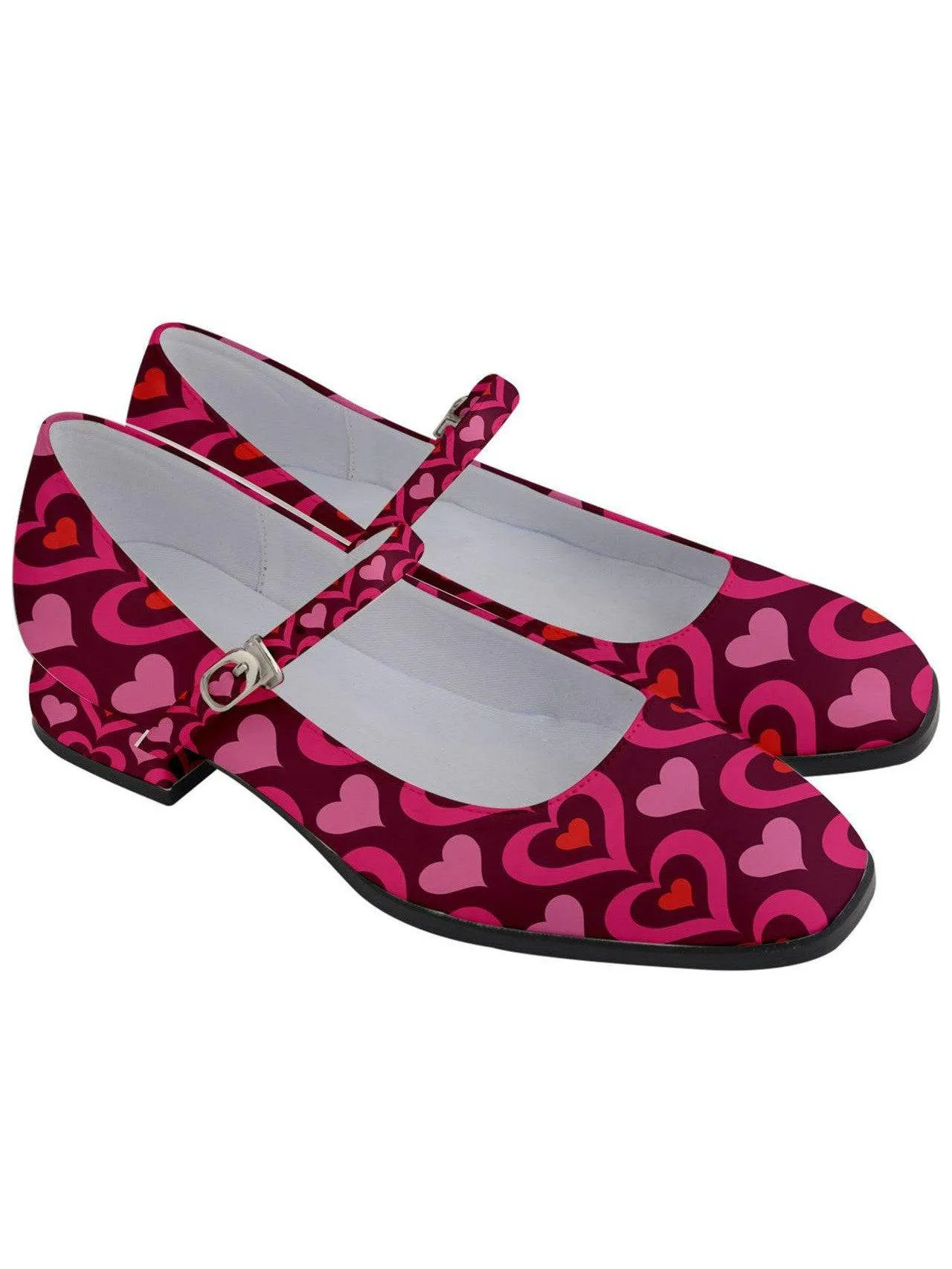 MY GROOVY VALENTINE Women's Mary Jane Shoes