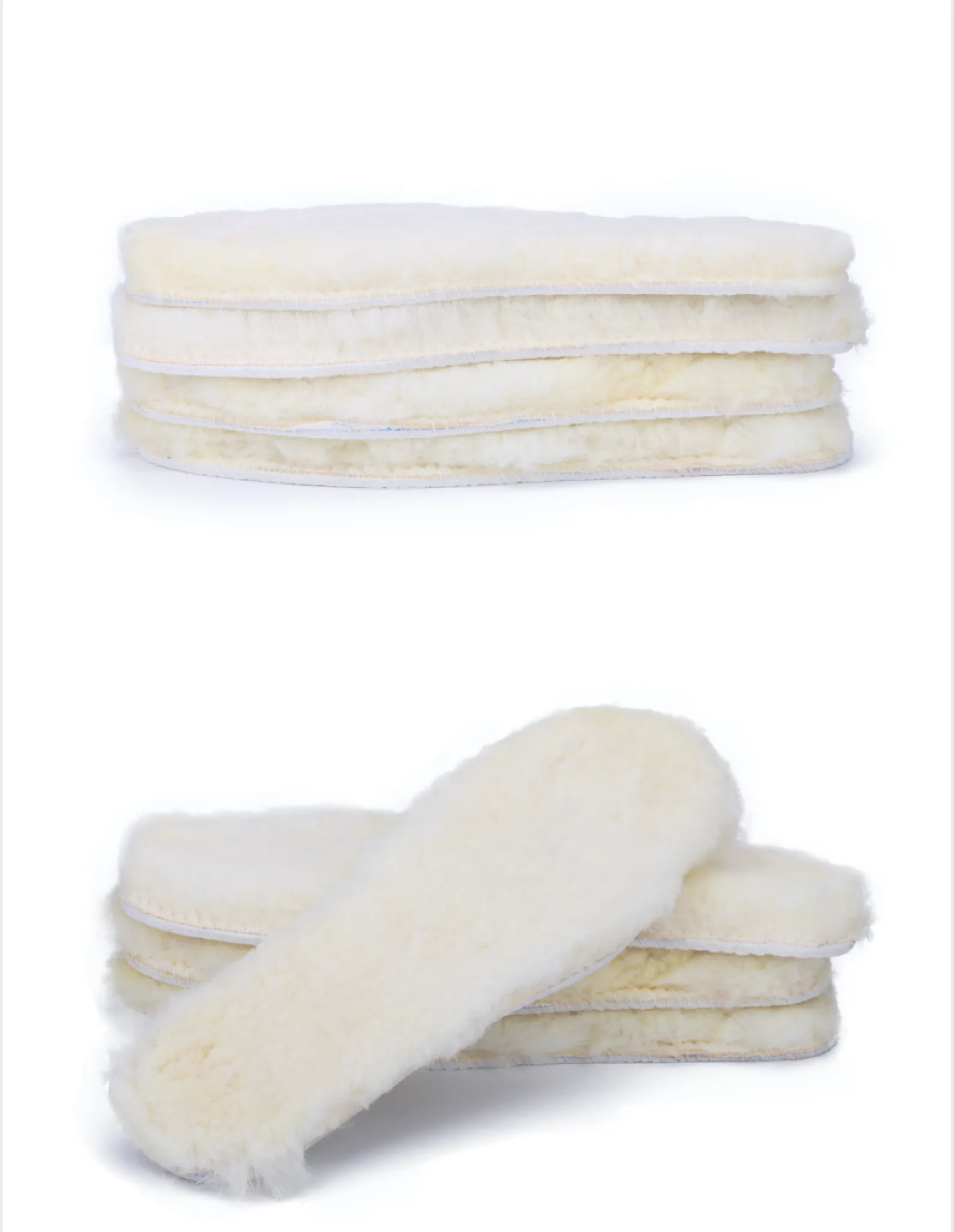 Natural Wool Insoles-100% Real Sheepskin (Women Size: 9.5)