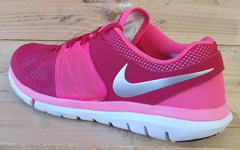 Nike Flex 2014 Running Trainers UK7.5/US10/EU42 642767-616 Hyper Pink/White