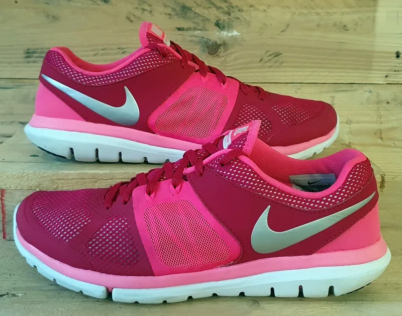 Nike Flex 2014 Running Trainers UK7.5/US10/EU42 642767-616 Hyper Pink/White