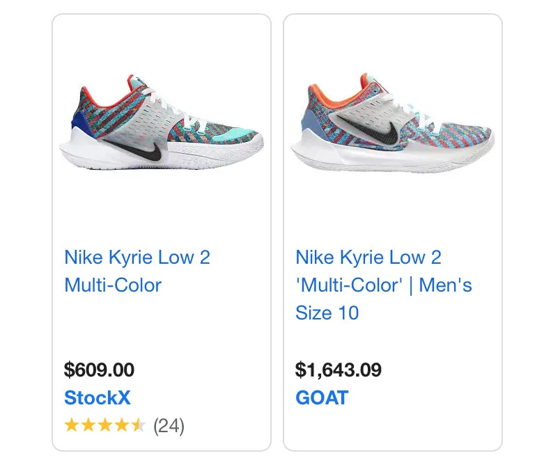 Nike Kyrie Low 2 Multi-Colour Basketball Shoes (Size 10 Women’s/8 Men’s)