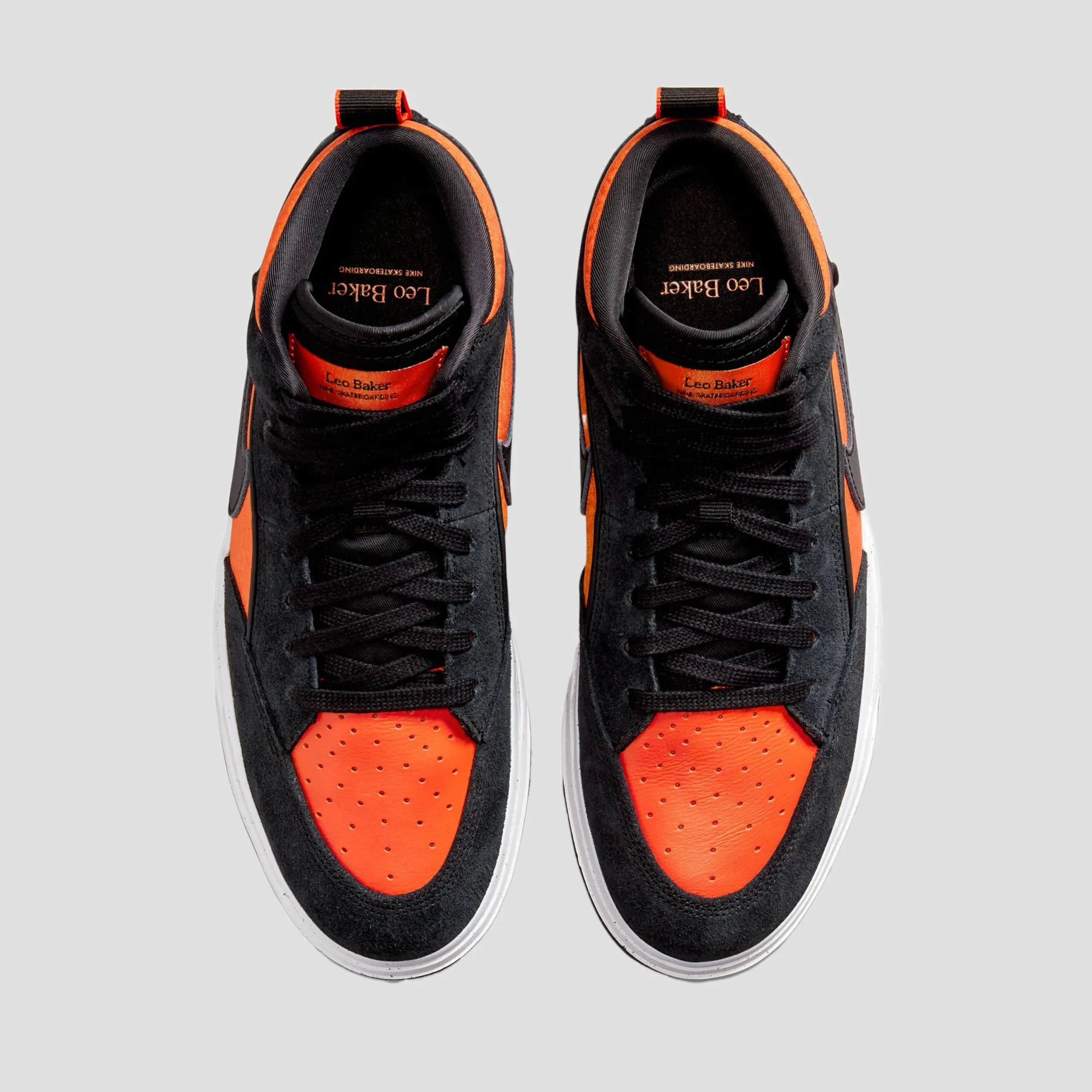 Nike SB React Leo Skate Shoes Black / Orange