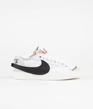 Nike Womens Blazer Low '77 Jumbo Shoes - White / Black - White - Sail