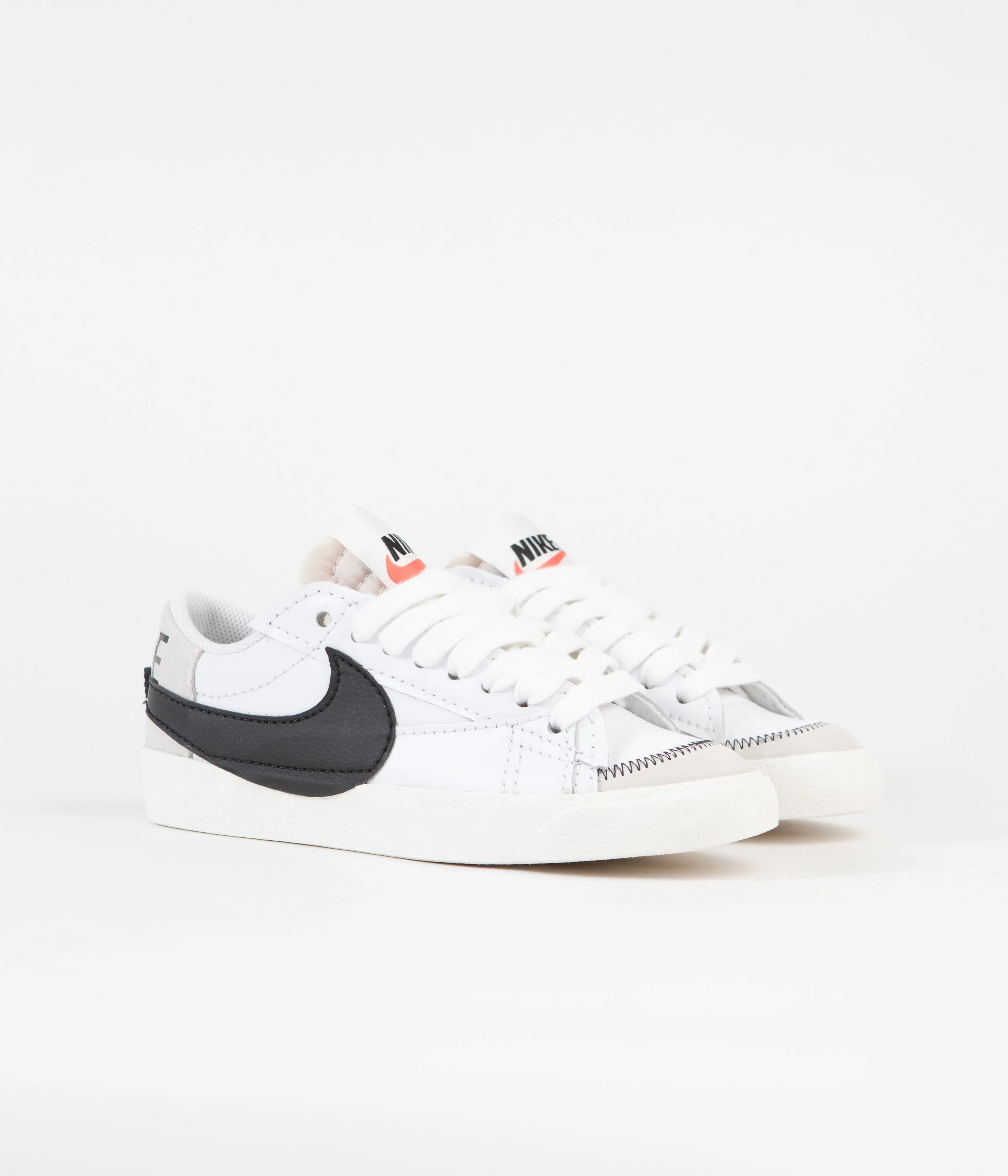 Nike Womens Blazer Low '77 Jumbo Shoes - White / Black - White - Sail