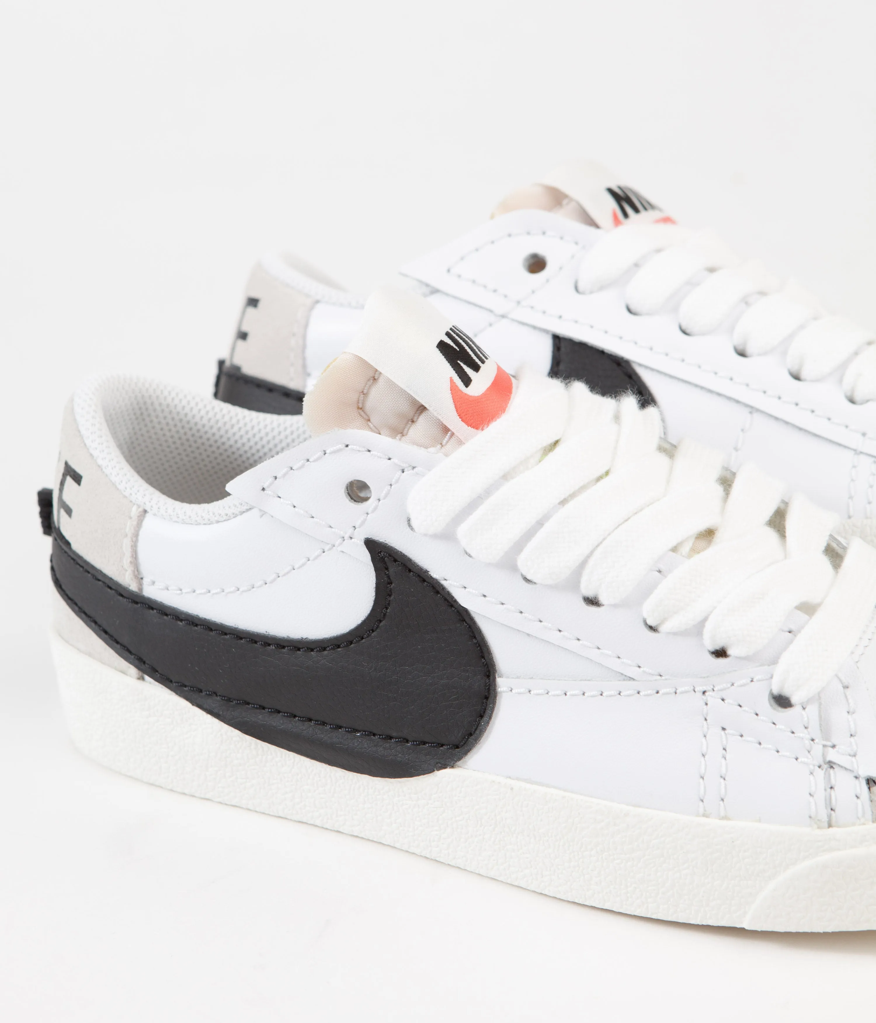 Nike Womens Blazer Low '77 Jumbo Shoes - White / Black - White - Sail