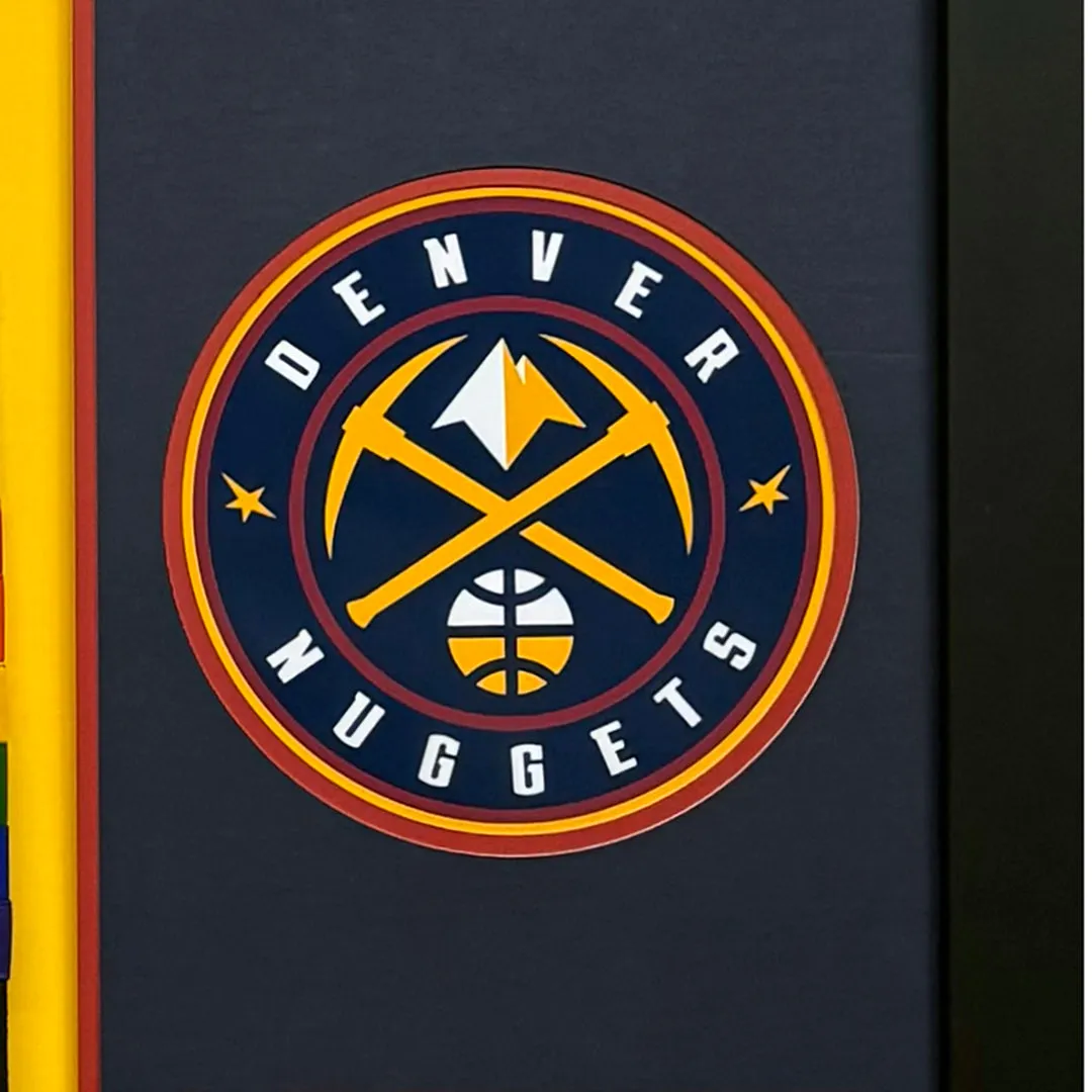 Nikola Jokic Signed Denver Nuggets Vertical Custom Framed Basketball Jersey