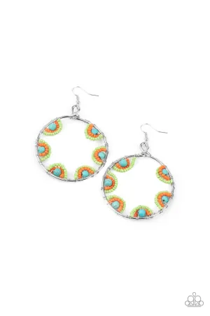 Off The Rim - Multi Earrings - Paparazzi Accessories