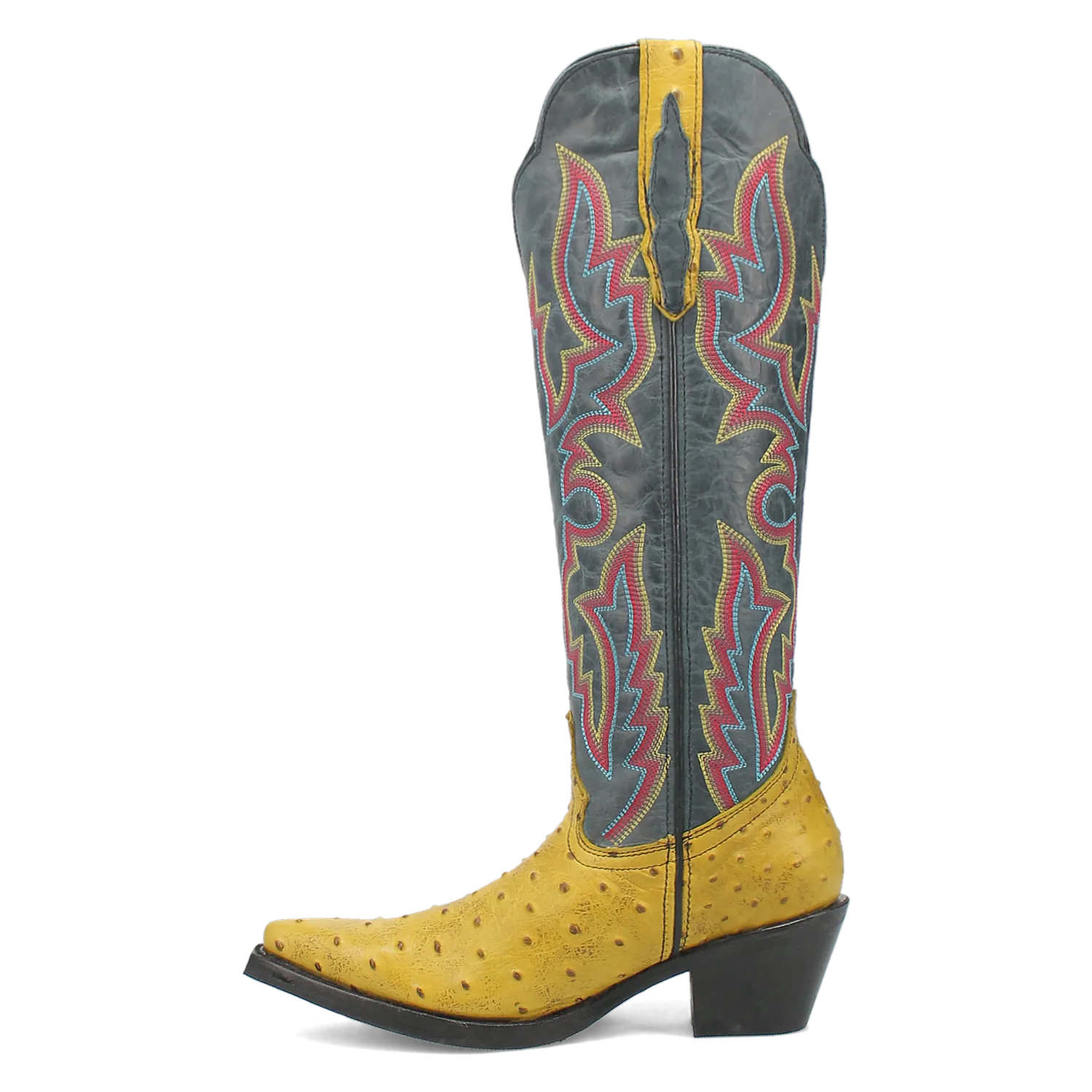 Online Exclusive | Dingo | Selene Leather Boot in Yellow and Blue **PREORDER