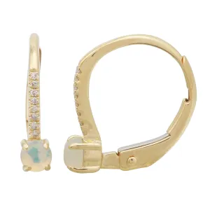 Opal Drop Hoops