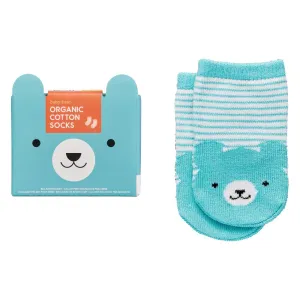 Organic Cotton Bear Baby Socks