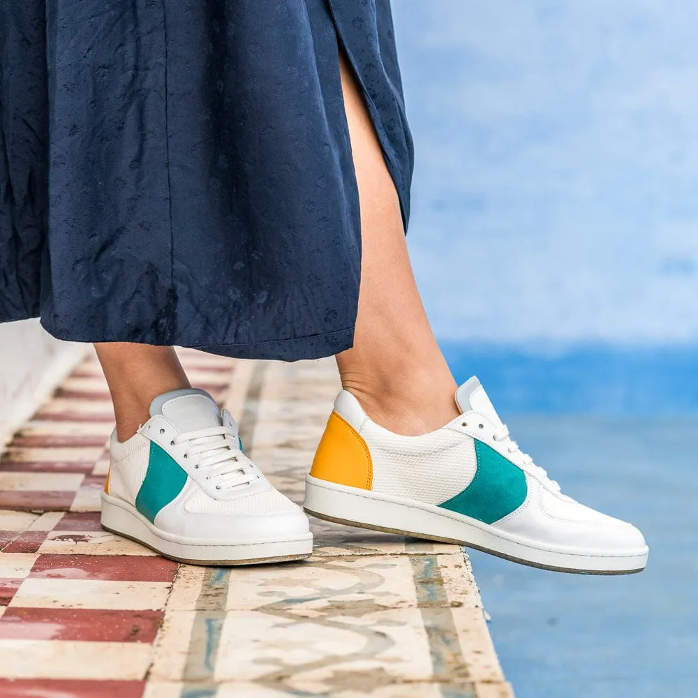 Orient Recycled Unisex Vegan Sneakers | Saffron & Jade