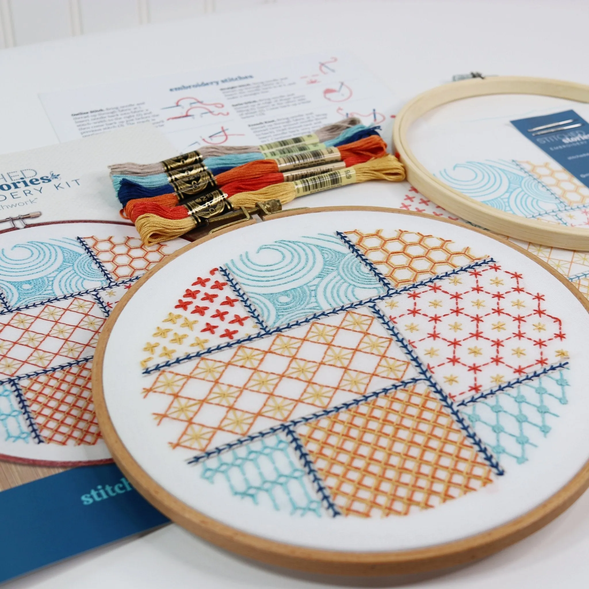 Patchwork Embroidery Kit