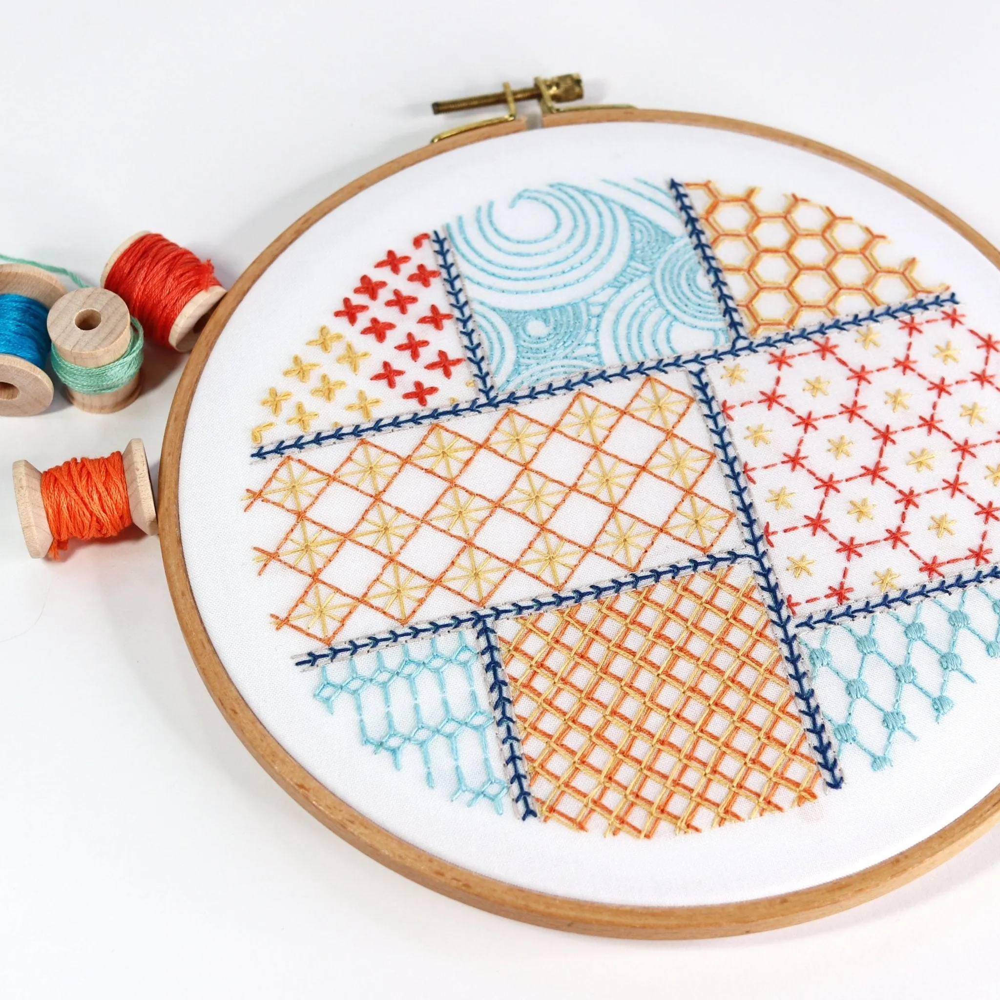 Patchwork Embroidery Kit