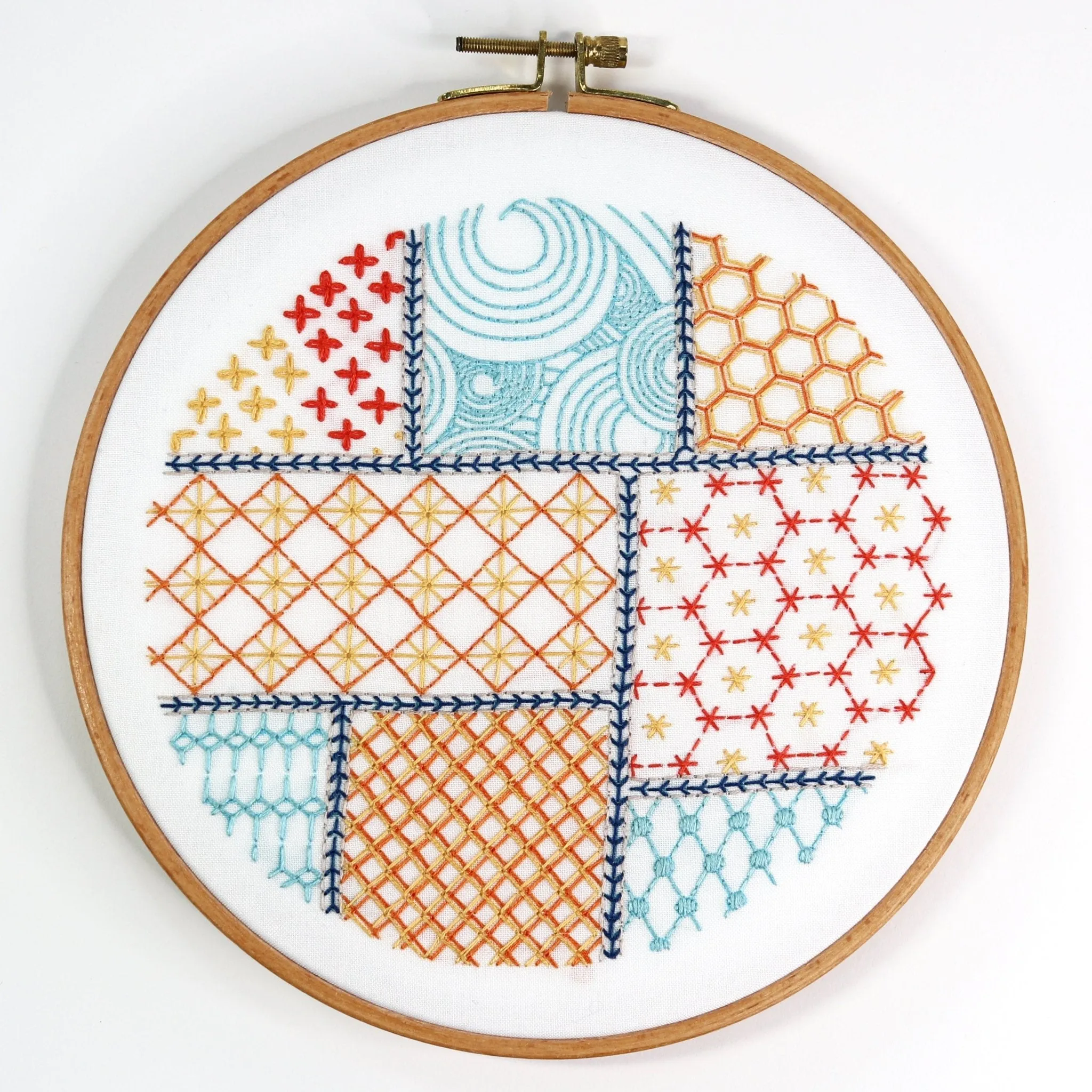 Patchwork Embroidery Kit