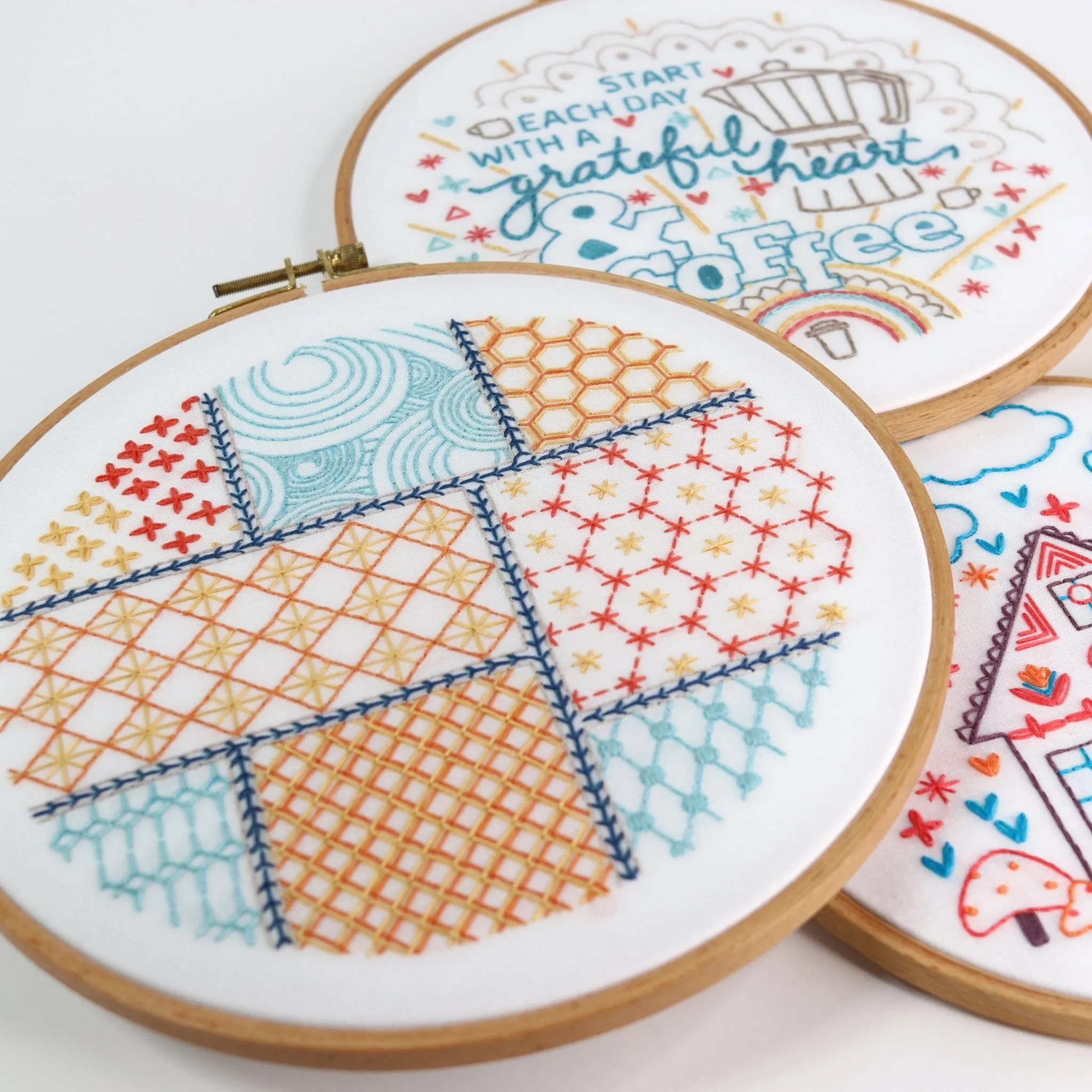 Patchwork Embroidery Kit