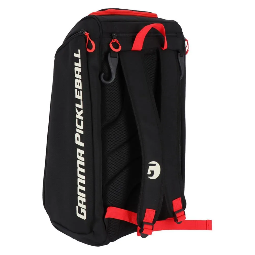 Pickleball Tour Backpack Black and Red