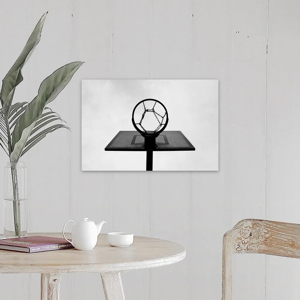 "Basketball hoop." Canvas Wall Art