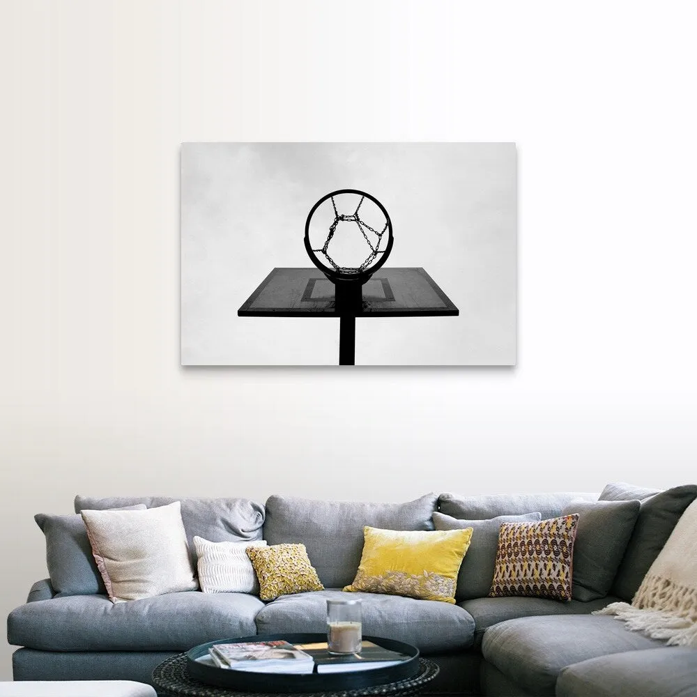 "Basketball hoop." Canvas Wall Art