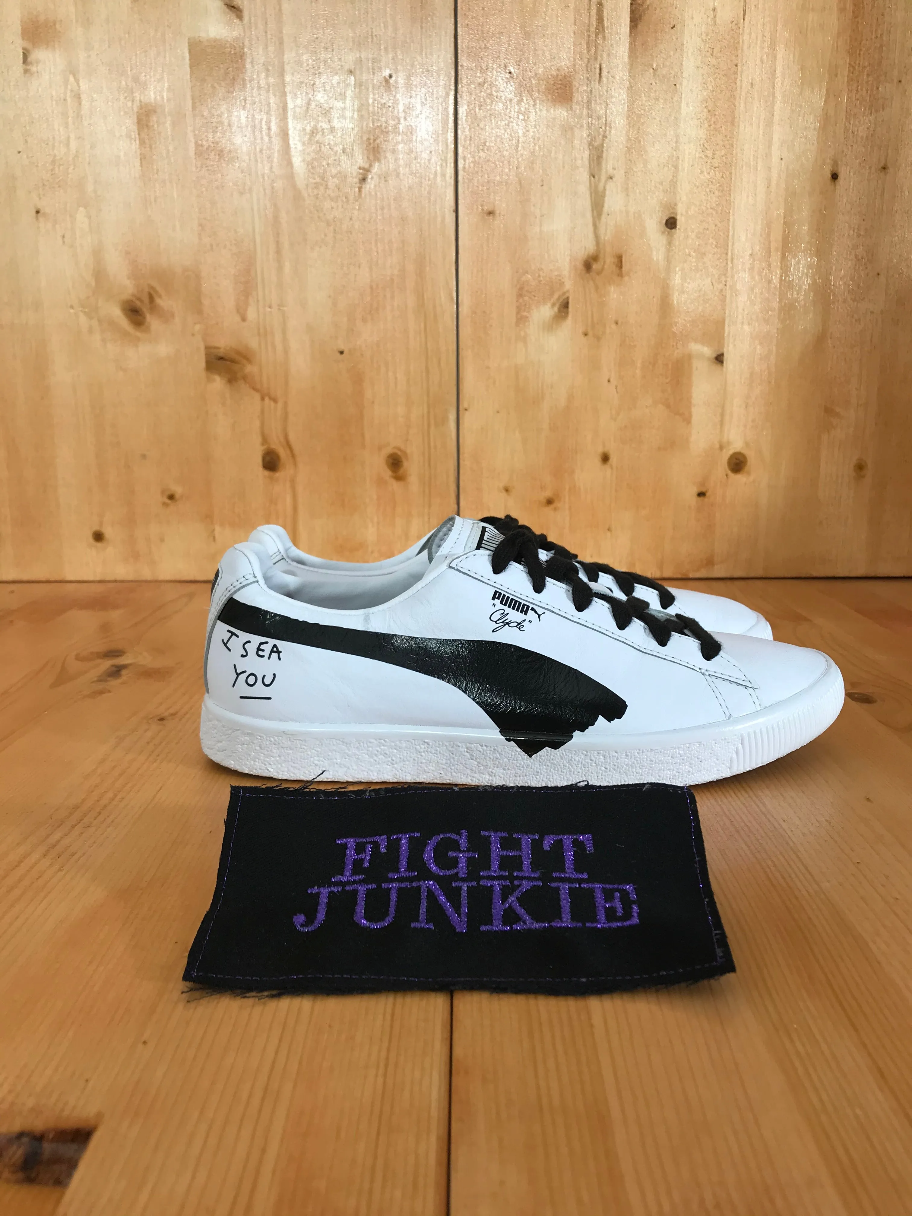 RARE! PUMA X SHANTELL MARTIN CLYDE Youth Size 6.5 Shoes Sneakers White