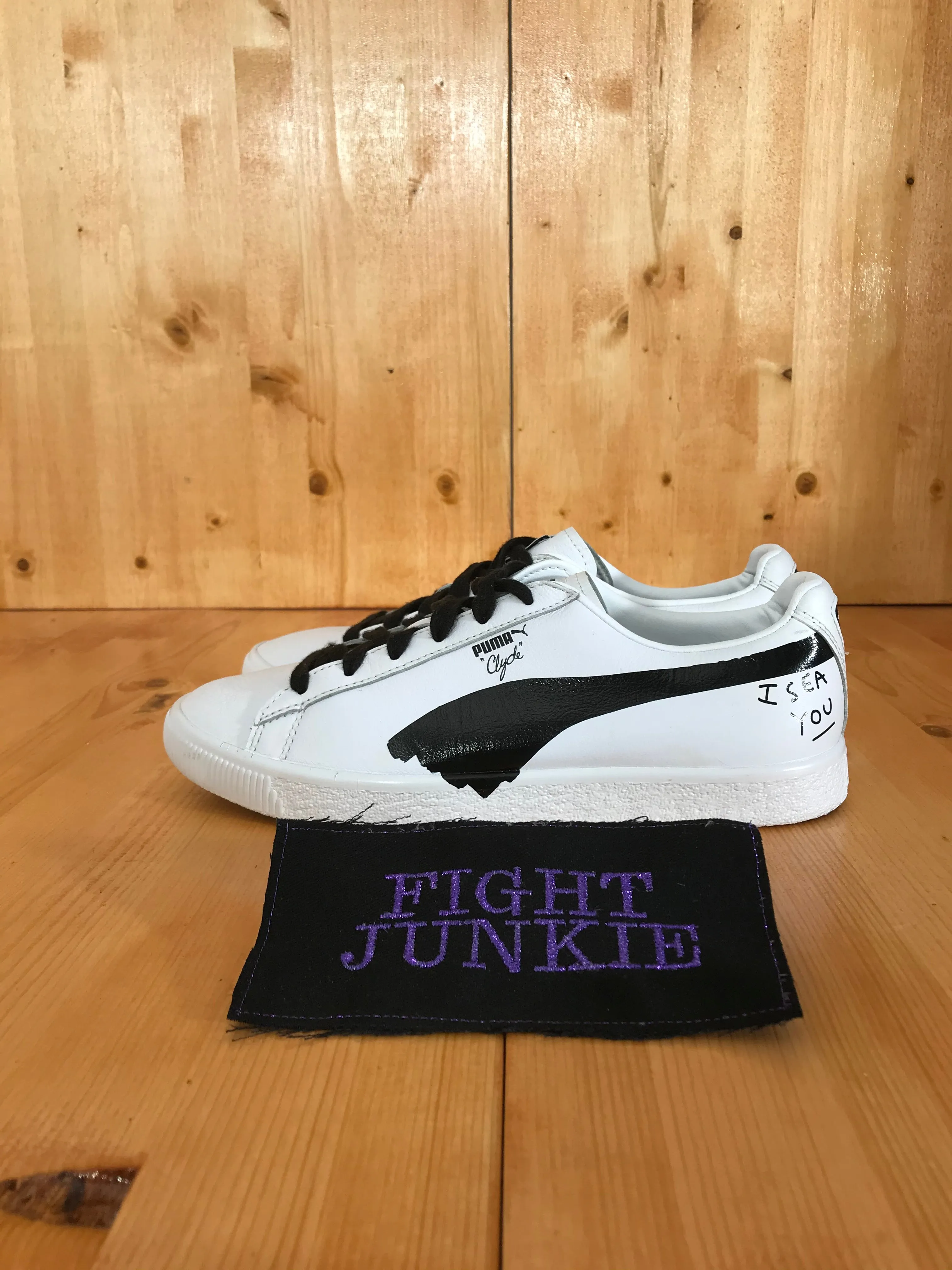 RARE! PUMA X SHANTELL MARTIN CLYDE Youth Size 6.5 Shoes Sneakers White