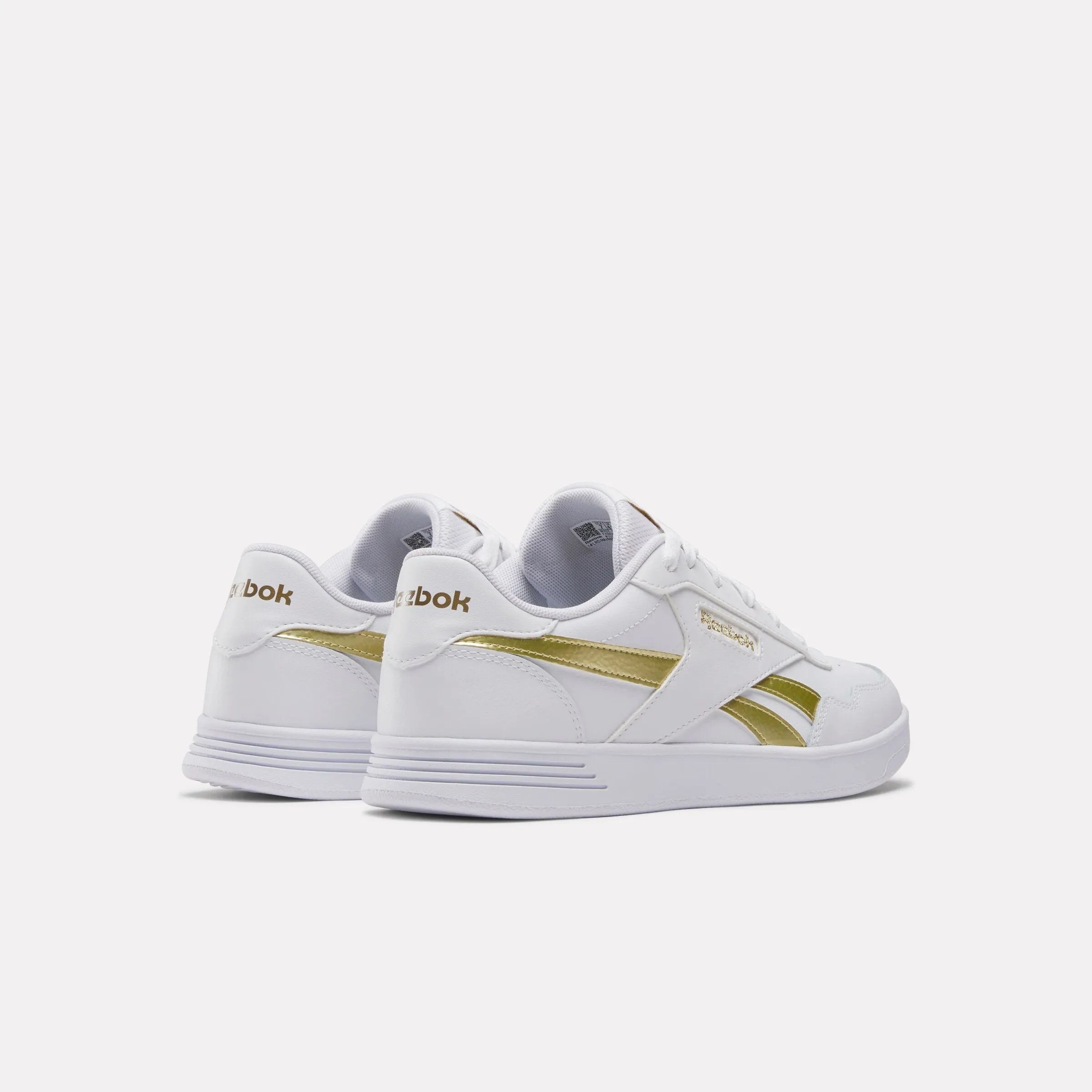 Reebok Court Advance Shoes White/White/Gold