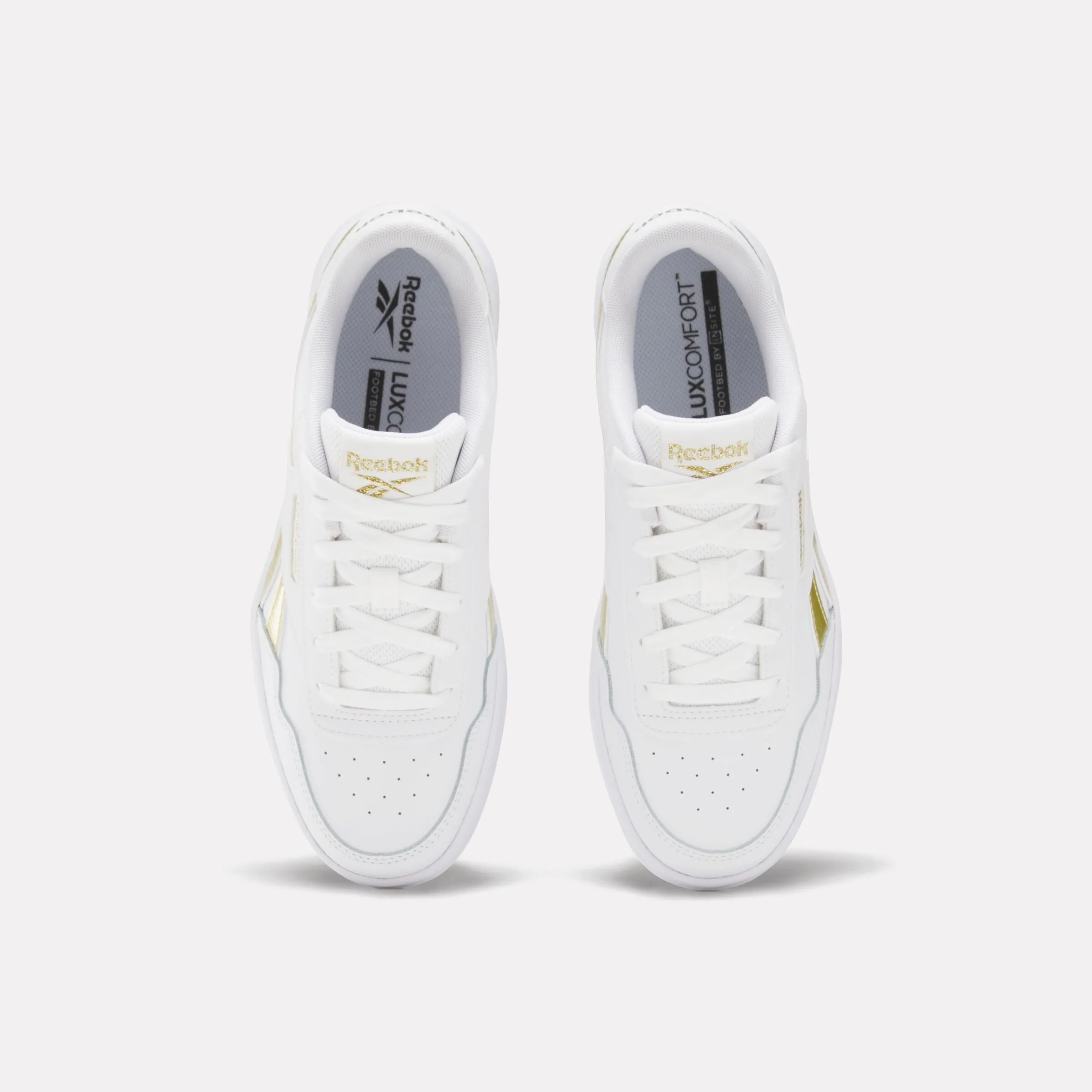 Reebok Court Advance Shoes White/White/Gold